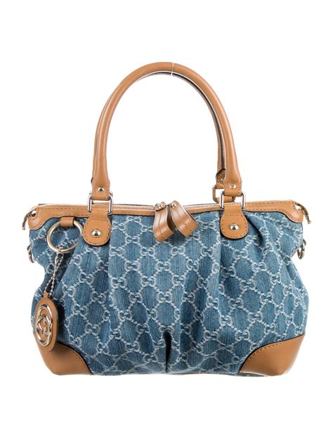 gucci multicolor handbag|gucci blue denim bag.